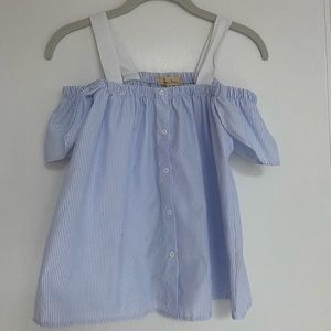 Love notes- off the shoulder top